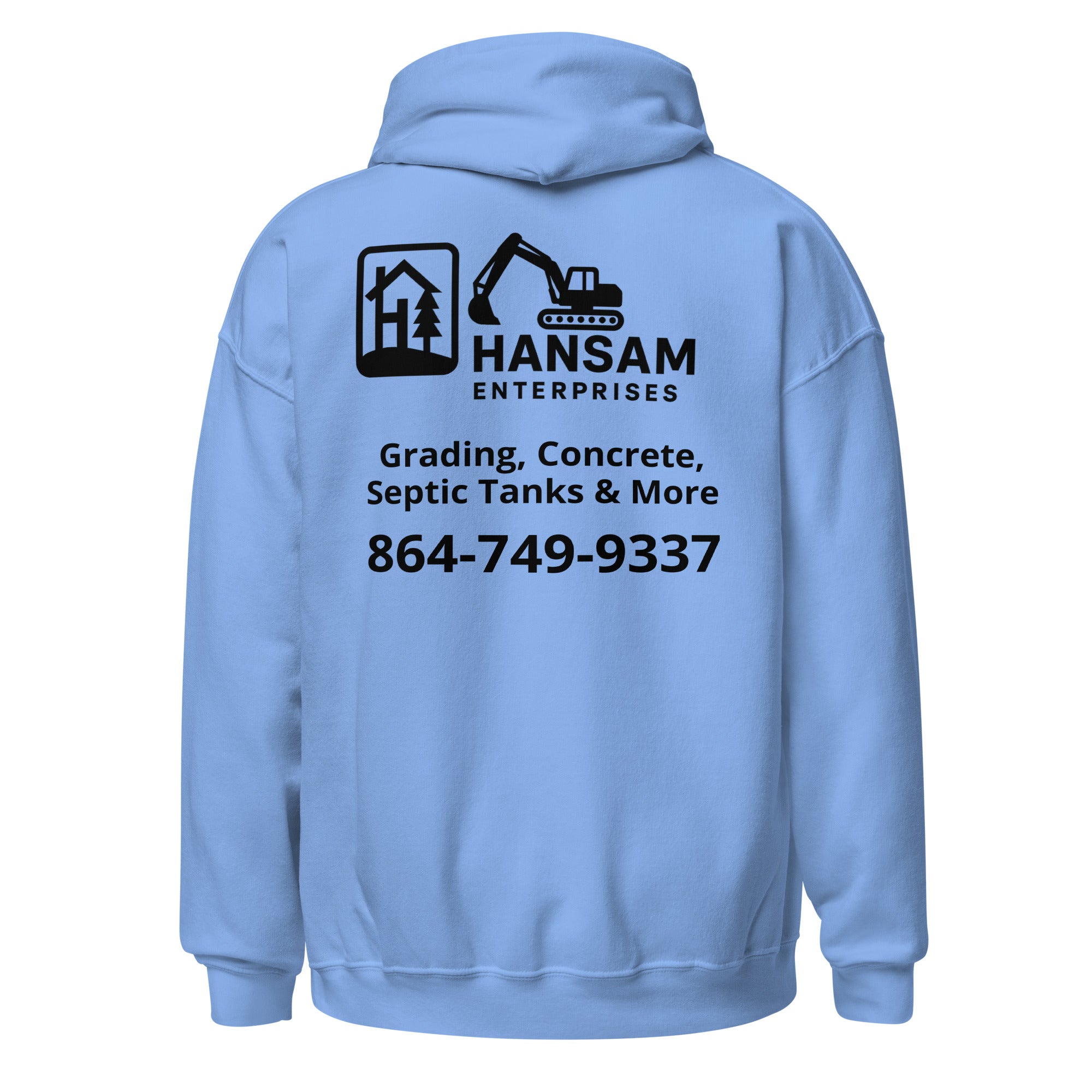 Hansam Unisex Hoodie (black font)
