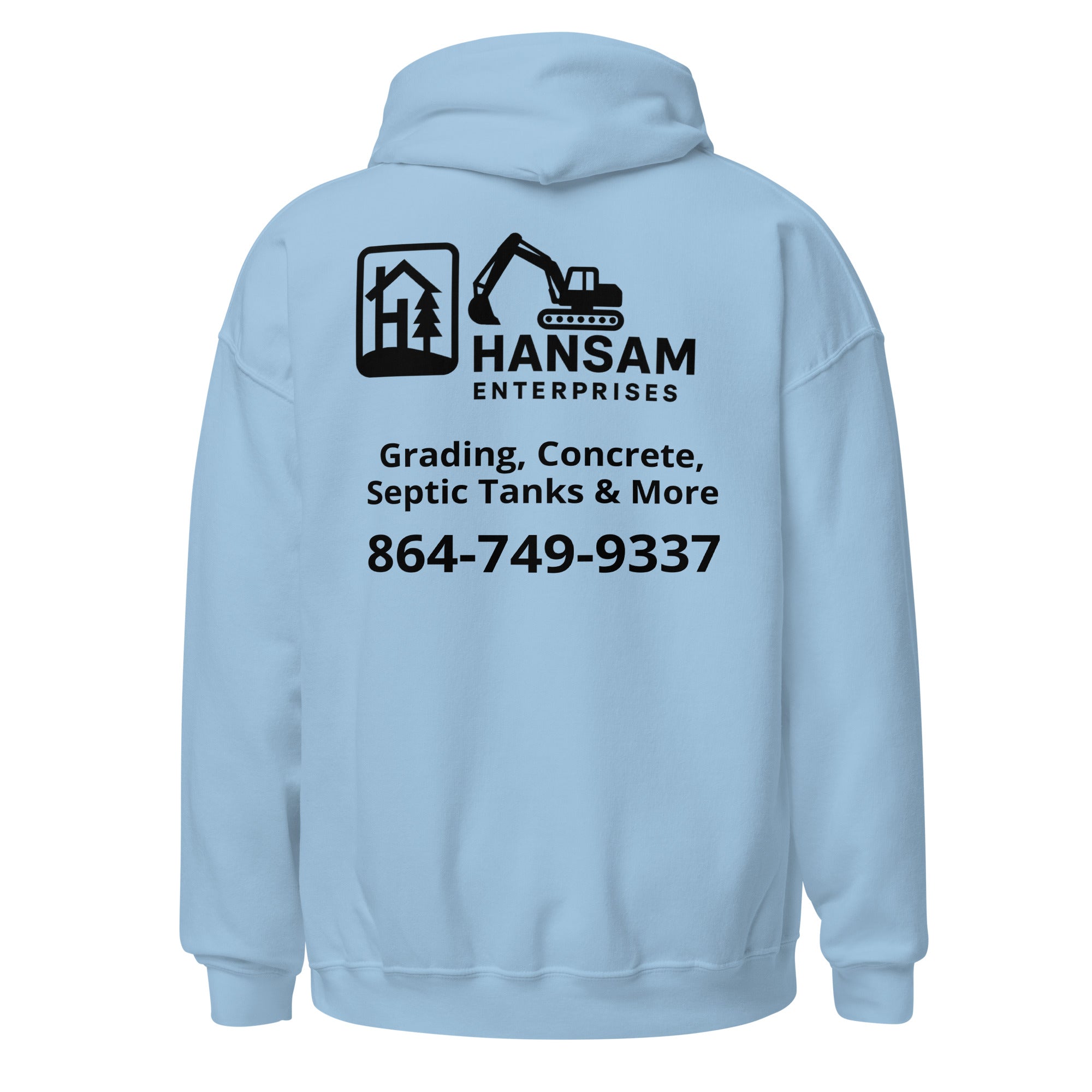 Hansam Unisex Hoodie (black font)