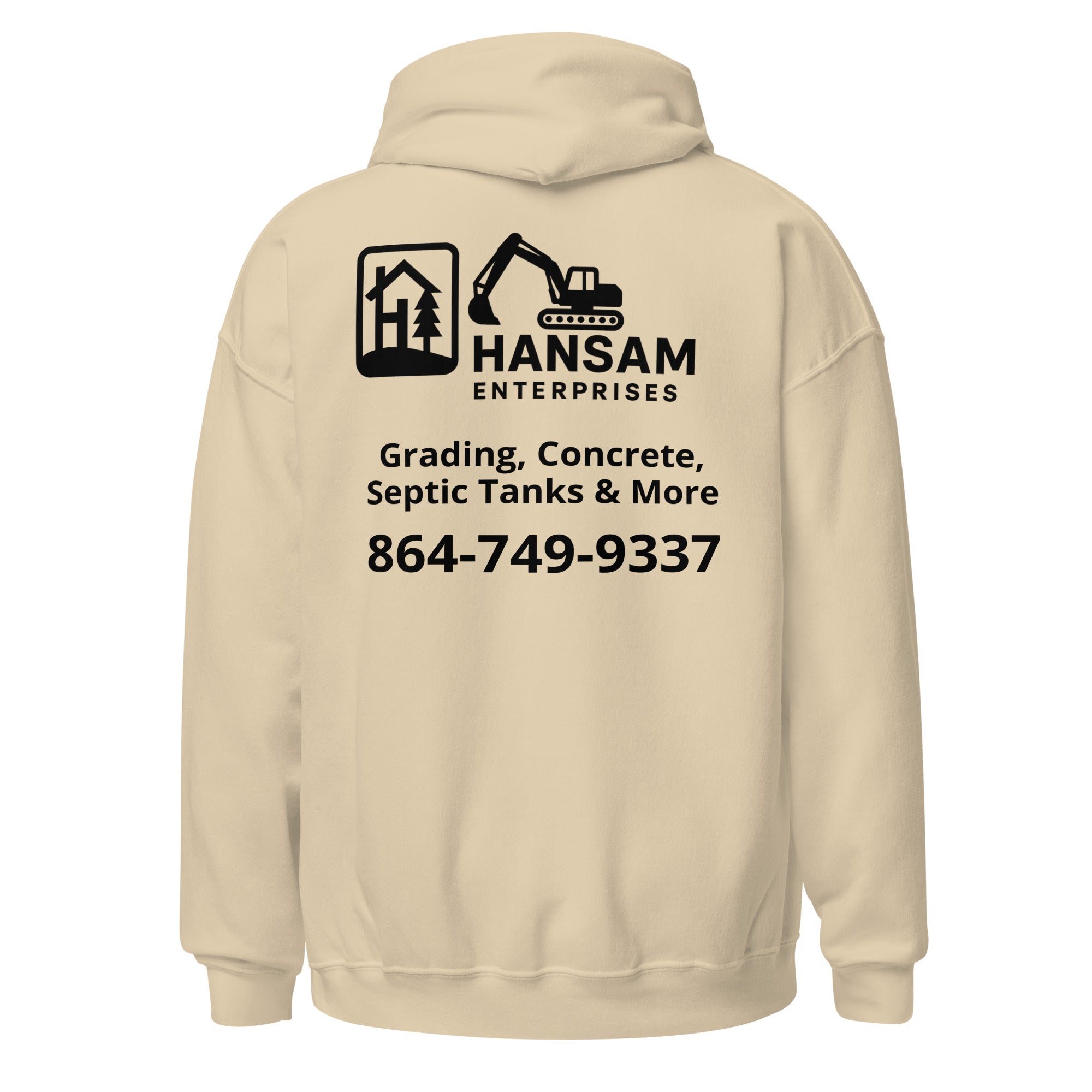 Hansam Unisex Hoodie (black font)